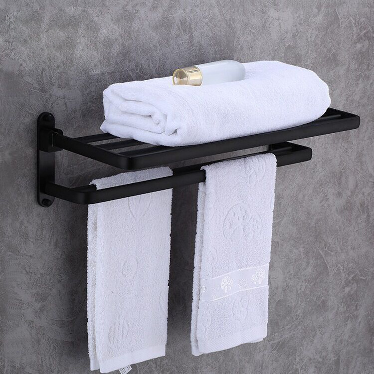 Bathroom Hardware Set Black Wall Mounted Bathroom Accessories Holders Set