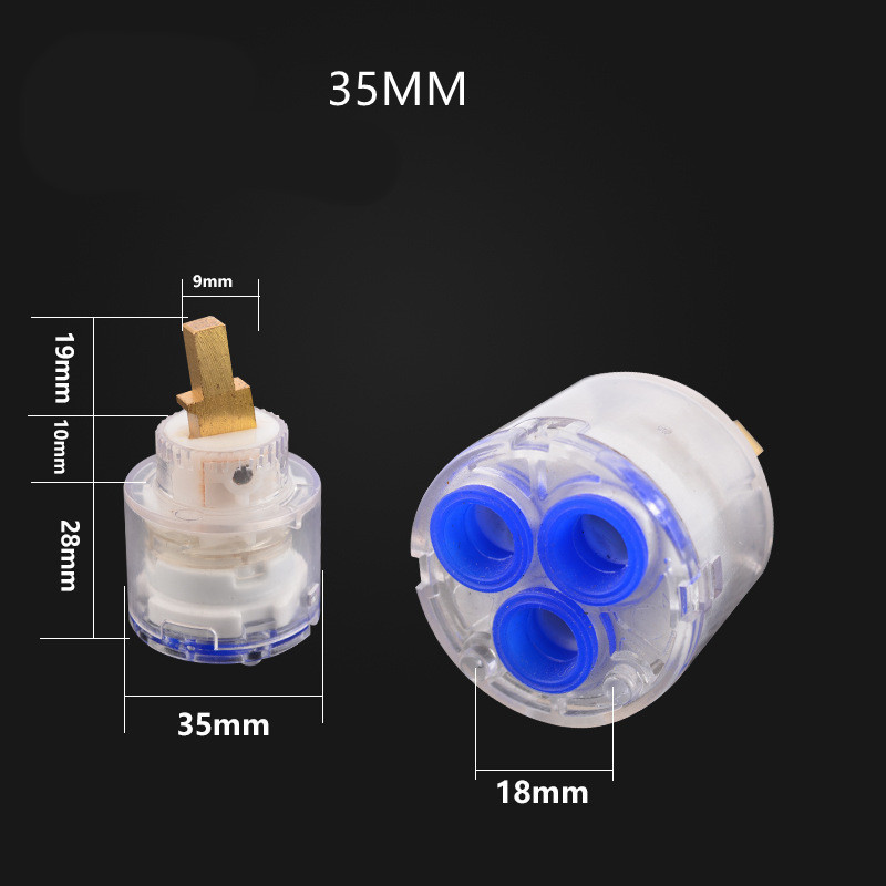 Three Hole Single Sealed Faucet Valve Core Ceramic Disc Cartridge Mixer Tap Inner Control Valve