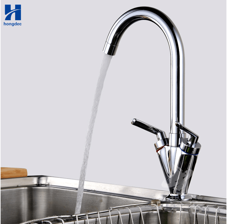 Modern Commercial Kitchen Faucet 2 Handle Kitchen Sink Faucet