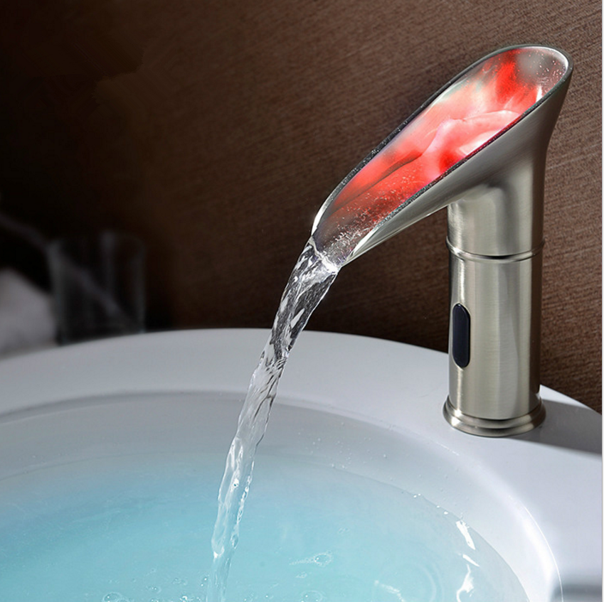 Hot Sale Smart Automatic LED Color Changing Sensor Faucet Basin Tap