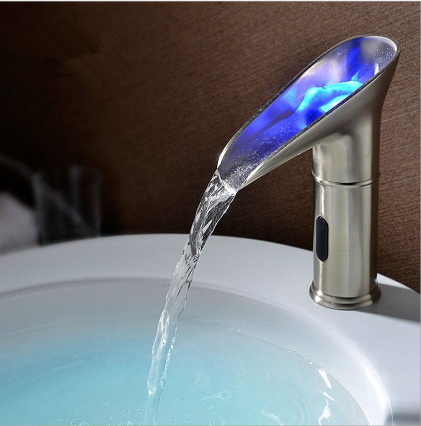 Hot Sale Smart Automatic LED Color Changing Sensor Faucet Basin Tap