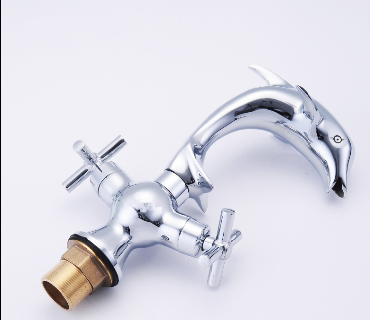 Animal shape dual handles bathroom basin faucet bathroom faucet water tap