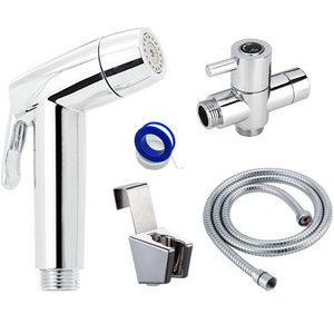 Stainless Steel Bathroom Handheld Bidet Set Toilet Sprayer for Personal Hygiene and Potty Toilet Spray