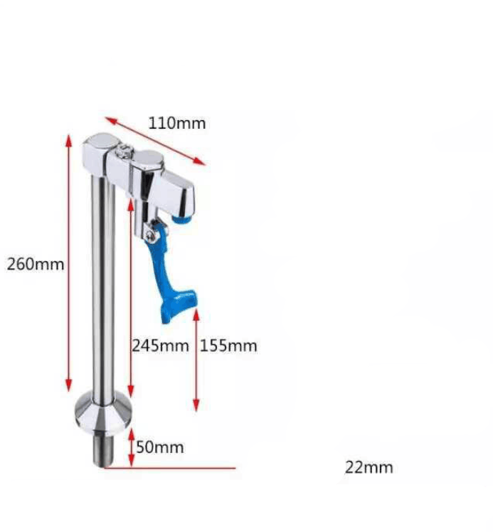 Pedestal push back single glass filler and bar faucet service restaurant hotel equipment Bar restaurant faucet