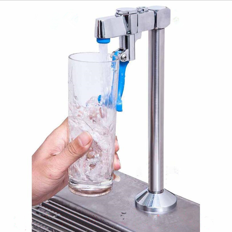 Pedestal push back single glass filler and bar faucet service restaurant hotel equipment Bar restaurant faucet