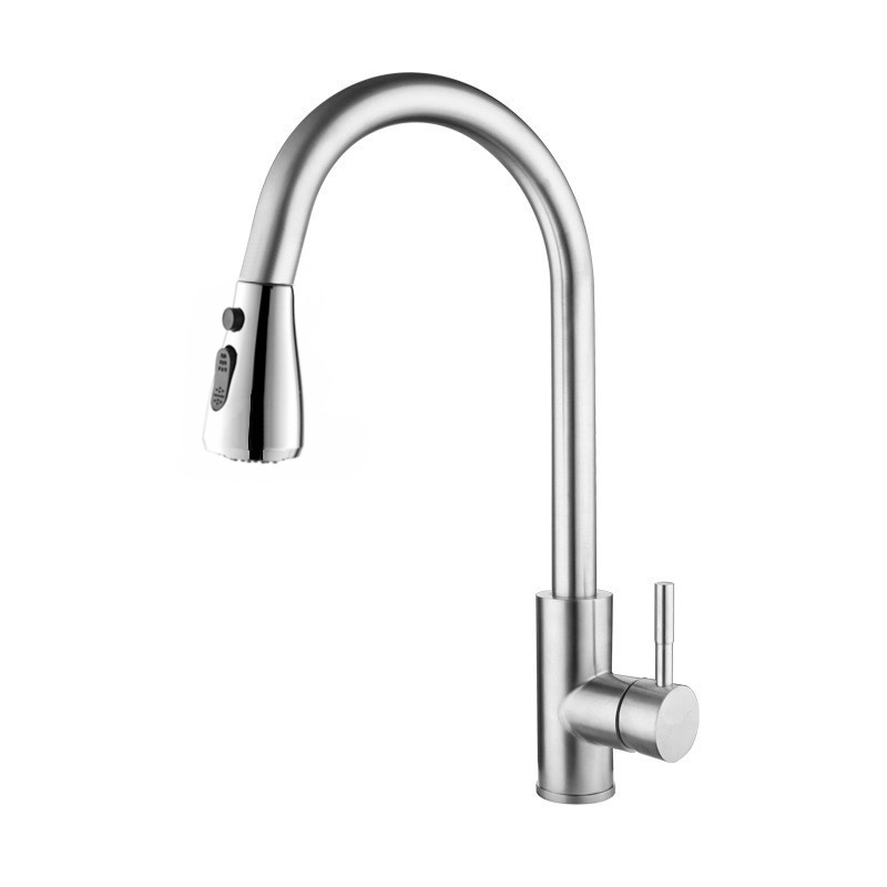 Stainless Steel Kitchen Faucets 2 function Brushed Nickel Kitchen Sink Faucet