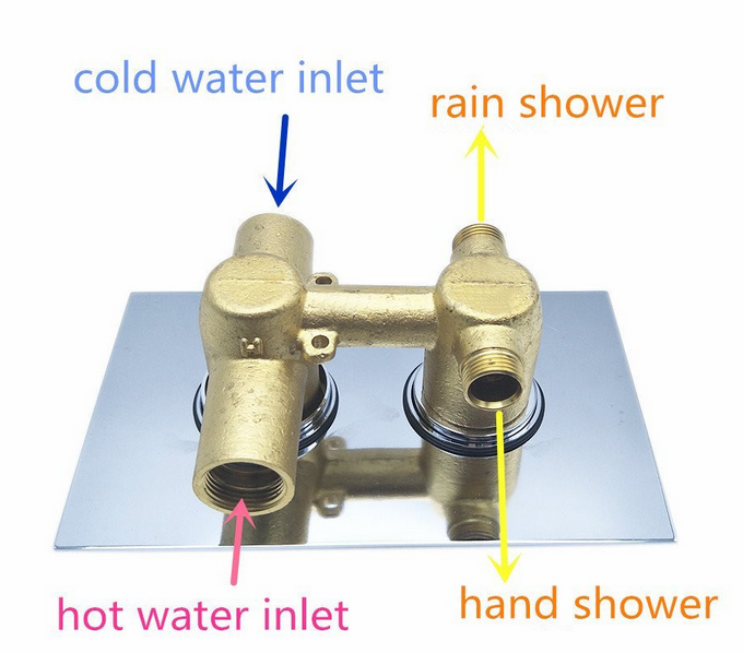 2 Way Diverter concealed thermostatic bathroom shower valve