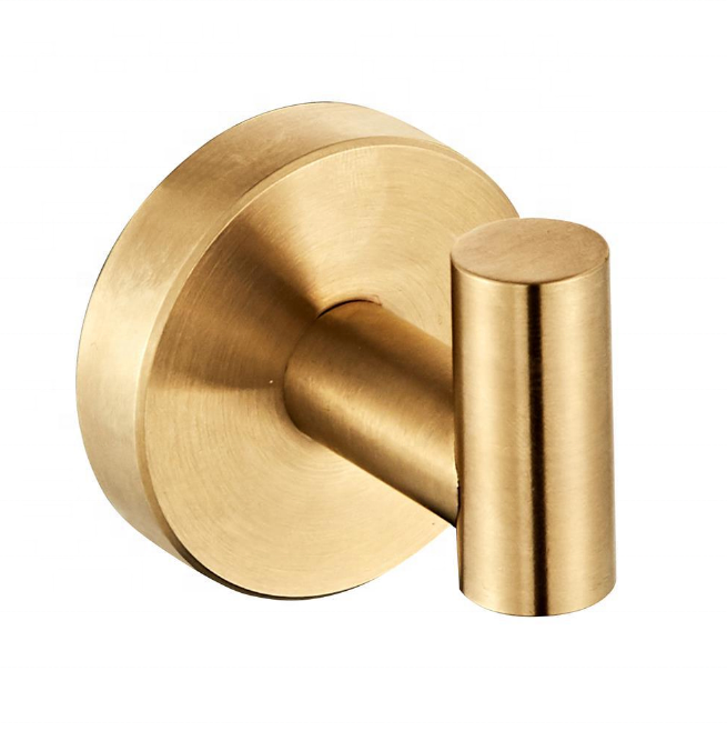 Brushed Gold Bathroom Accessories Stainless Steel Coat Hook Wall Hook