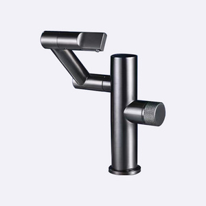 New Style Temperature Display Basin Mixer Tap Waterfall Spout 360 Degree Rotary Sink Faucet Single Handle