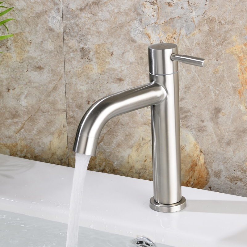 HONGDEC New Single cold Bathroom Faucet  High Quality Bathroom Basin Faucet Bathroom Sink Faucet