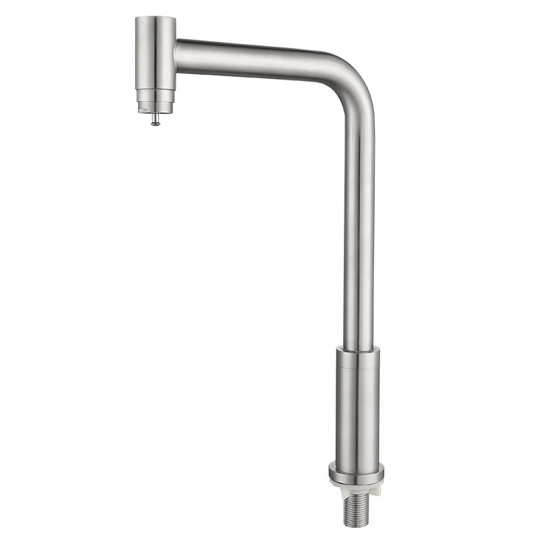 Factory supply Brushed nickel 304 stainless steel household water kitchen sink faucet