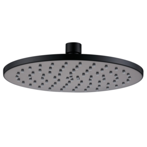 Black 8 Inches Rainfall Shower Head Brass Shower Head Round