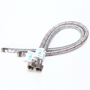 High Quality Braided Water Plumbing Hose Stainless Steel Faucet Hot Cold Water Pipe