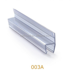 Sauna room glass door 180  h shape sealing strip PVC /Polycarbonate material Bottom waterproof seal