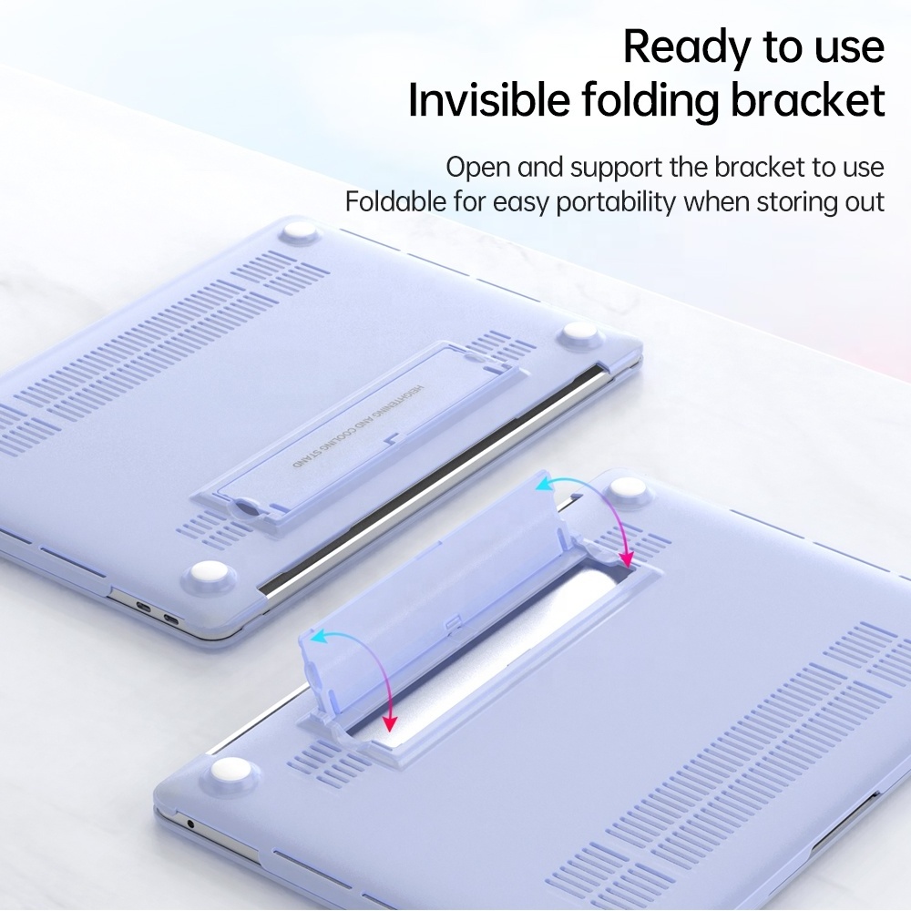 New latest style portable laptop case stand 2 in 1 for macbook 13.3 air 13.3  pro 14.2 pro A2442 case