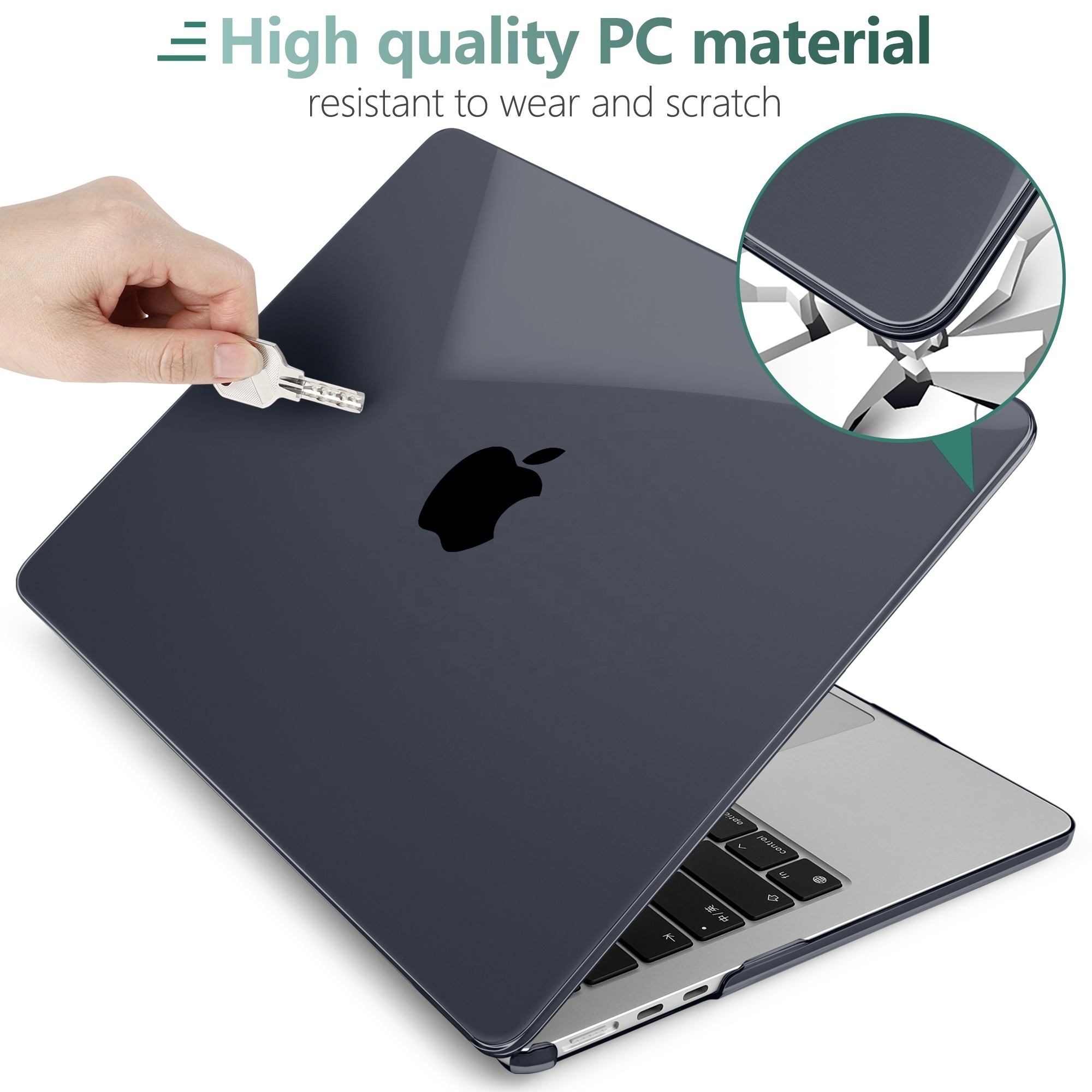 New crystal cases for macbook Air 15 inch 2023 designed laptop Protective Plastic Hard shell for MacBook A2941 with M2 Chip