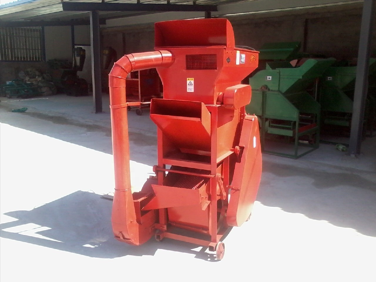 peanut huller hulling shell removing machine