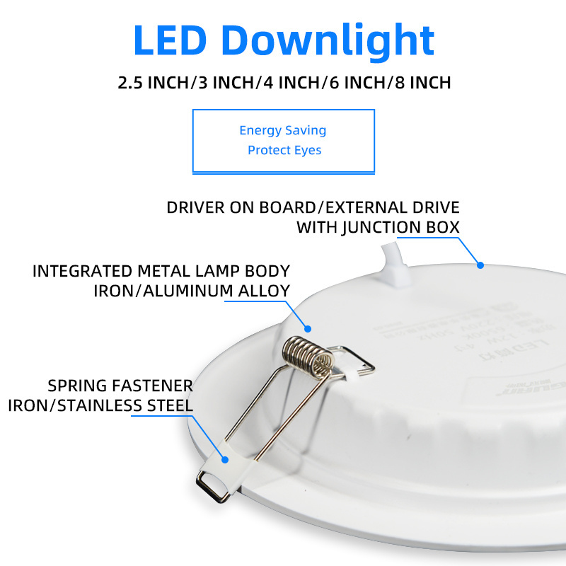 XINHUA led 10w 220v lights led recessed retrofit downlights slim 4000k