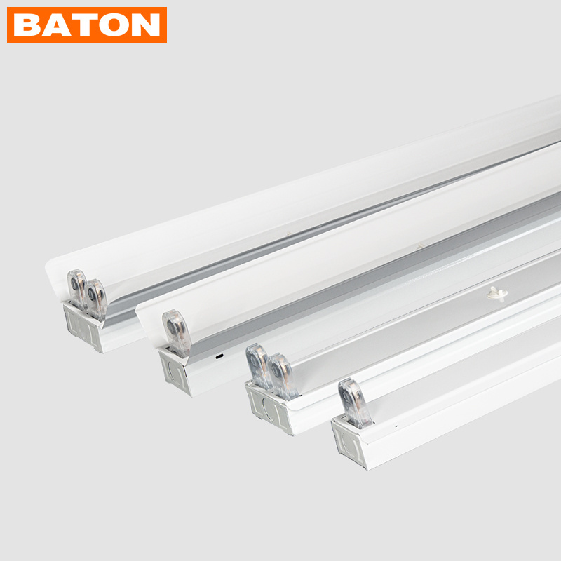 XINHUA good price led batten light bracket 4ft 3ft 2ft t8 led tube light fluorescent lamp socket brackets light fixture cage