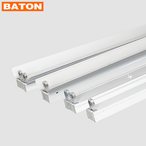 XINHUA good price led batten light bracket 4ft 3ft 2ft t8 led tube light fluorescent lamp socket brackets light fixture cage