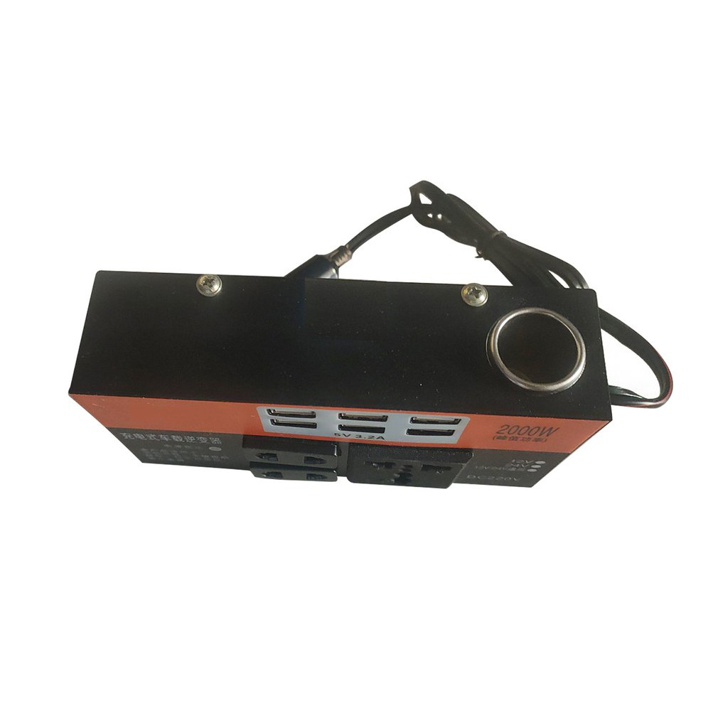 Peak 2000W  Car Universal DC 12V To DC110V 24V To DC 220V Multiple Protections 100% Brand New Power Inverter