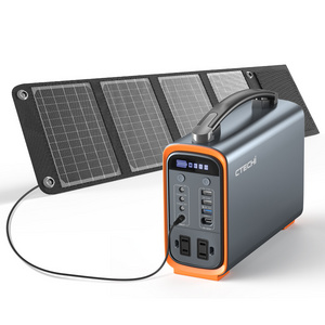 CTECHi Emergency Outdoor 300w 500w 600w 1000w 1500w 2000w 3000w Solar Battery Portable Power Station With Solar Panel