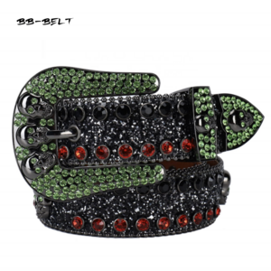 high quality Famous brands Bling Western cowboy Rhinestone Diamond Belt Waist Genuine Leather Luxury Belt for men Women BB simon