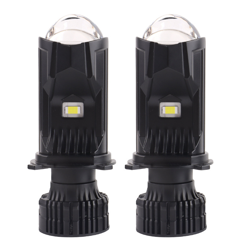 H4 LED Mini Projector Lens 60W Bright Led Headlight Bulb 6500k White Lamp Car Headlamp Hi-Lo Beam Headlight