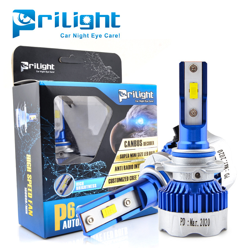 P6 9005 Led Headlight Bulb H1 H4 H7 9006 Led Headlights 13000LM 60W Car Led Headlight Bulb