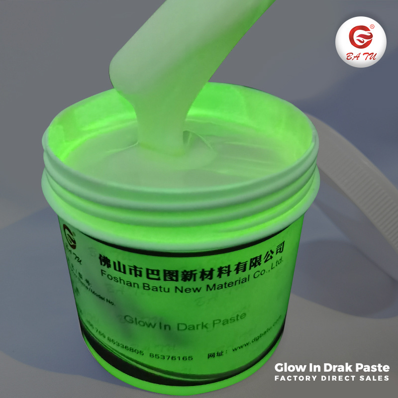 Special effect printing paste glow in the dark screen printing ink