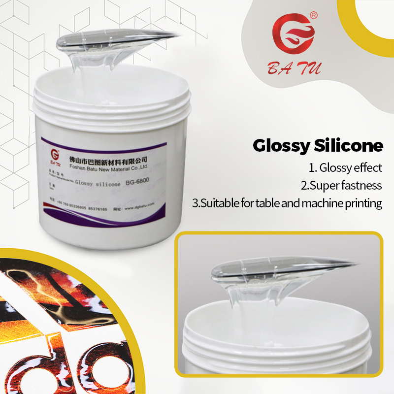 Liquid silicone screen printing ink for garment brand printing