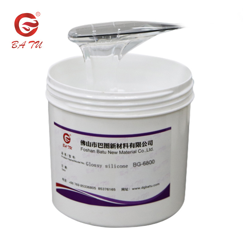 Liquid silicone screen printing ink for garment brand printing