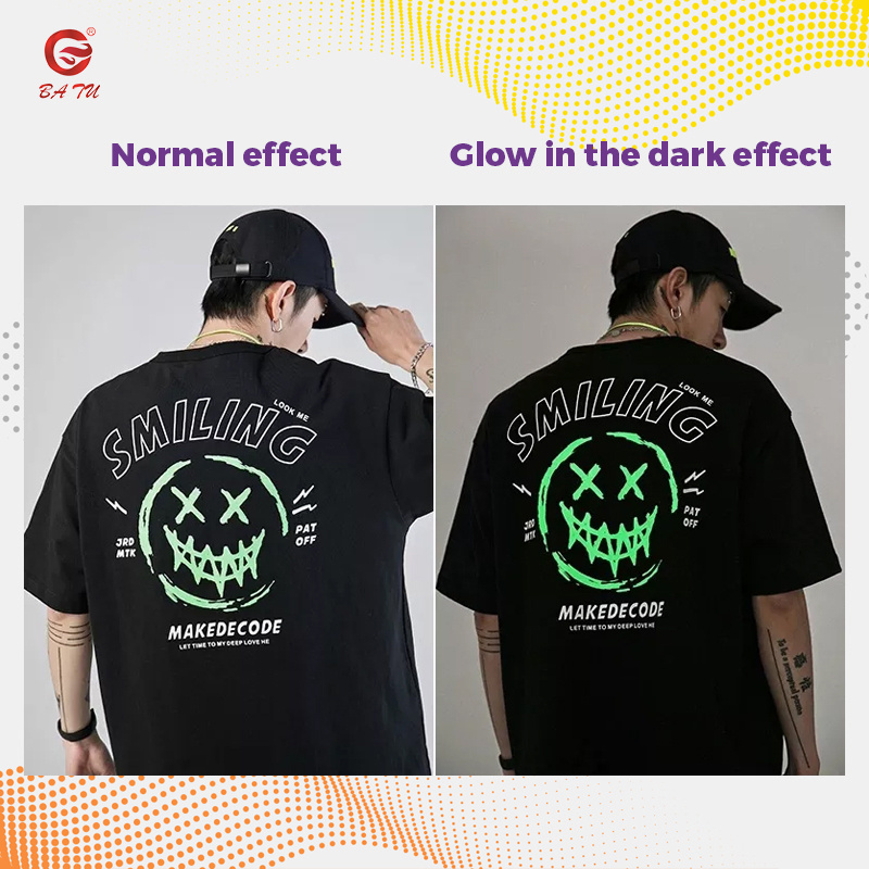 Special effect printing paste glow in the dark screen printing ink