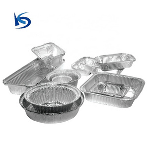 Hot sale disposable take away cake baking aluminum foil flan container laminated