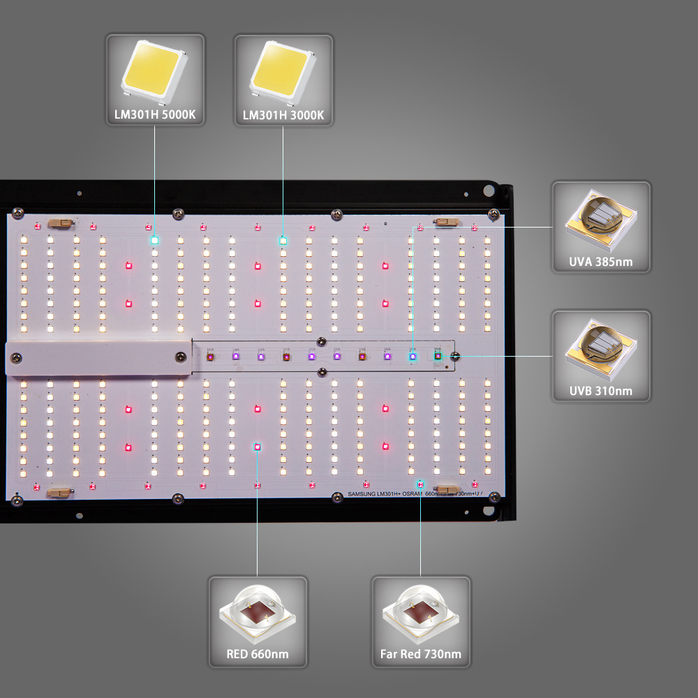 Best Selling  Adjustable Spectrum USA STOCK 1000W High PPFD 660nm+730nm IR 2.6umol/J Led Grow light For Indoor plant