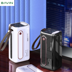 BAVIN PC066 50000mAh Powerbank with Flashlight Portable Charger External Battery High Capacity Power Bank 50000 mah Power Bank