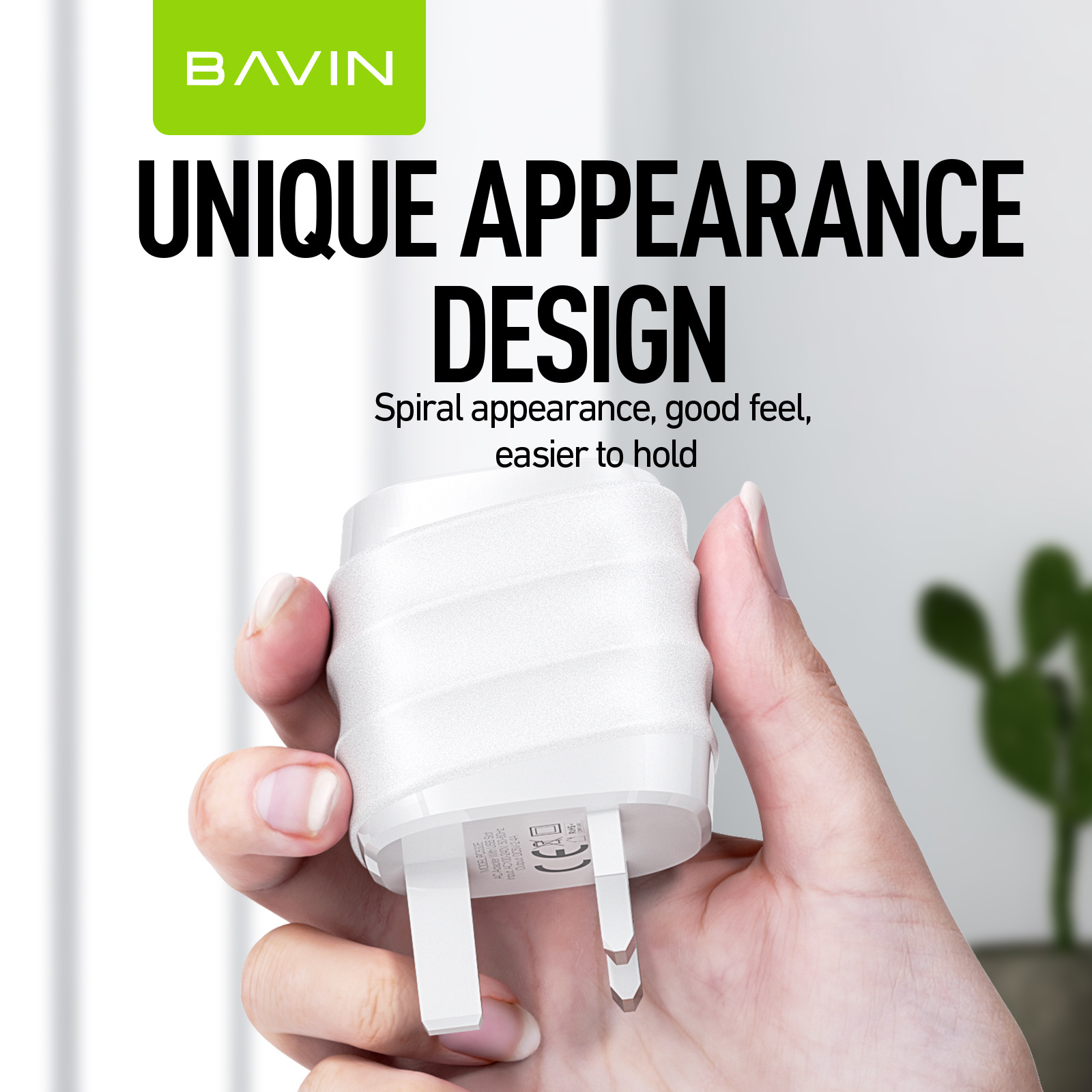 BAVIN Fast Charging 2.4A Dual Ports Portable Cell Mobile Charger Android IOS USB Wall Adapter Chargers PC532E