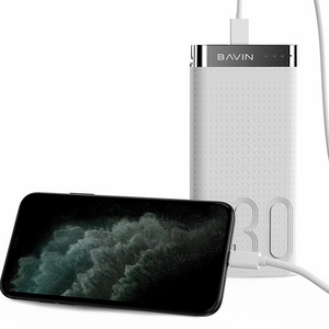 BAVIN 30000mah Large Capacity USB Mobile Charger Power Bank Outdoor Travel LED Light Fast Charging Powerbank