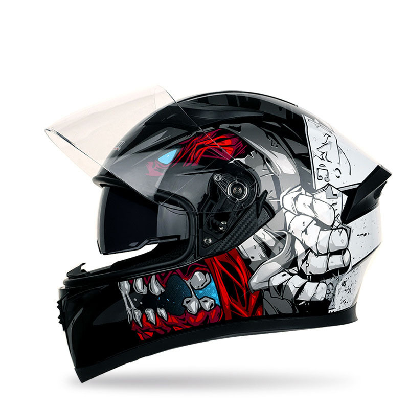 High Quality ABS HD Anti-fog Smart Blueteeth Motor Accessories Motorbike Motorcycle Helmet For Riding