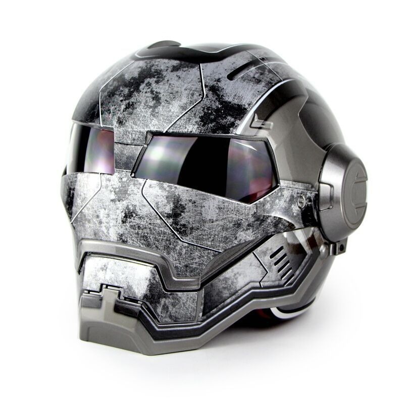 2024  Detachable CCC Iron Man Model Electric Motorcycle Helmet With Goggles