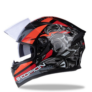 JIEKAI NEW Design Custom High Hardness Colorful Full Face Helmet DOT Approved Motorbike Motorcycle Racing Helmet