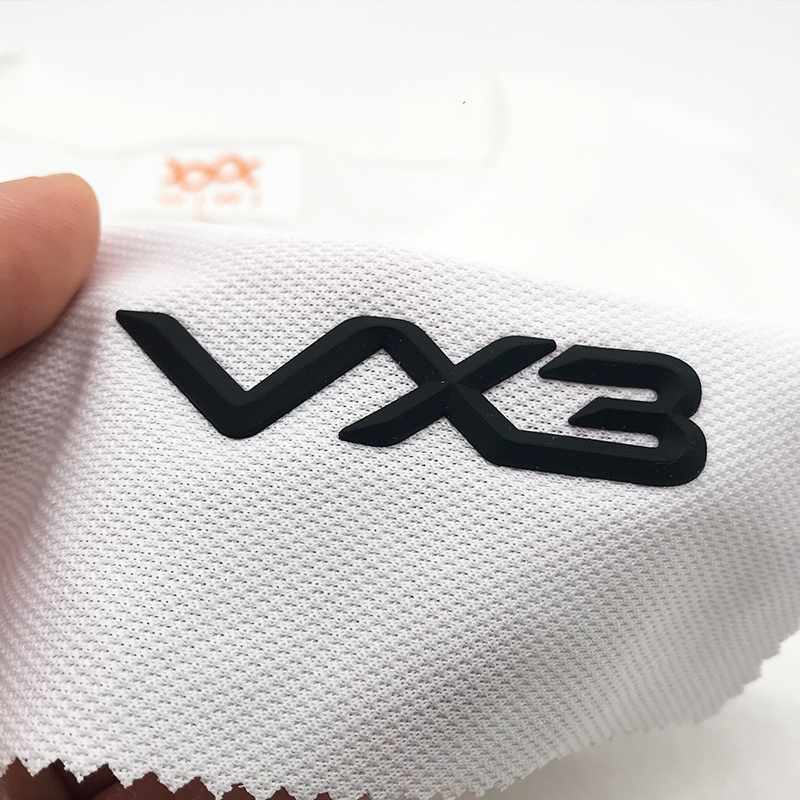 Custom Silicon Printing Garment Label Heat Transfer Rubber Letter Labels 3d Silicone Logo For Clothing