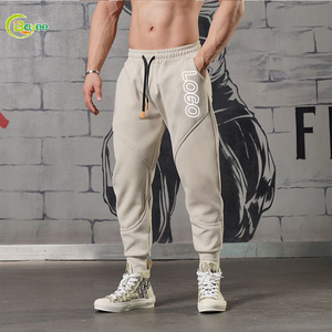 Custom Print Logo 20 Pcs Tapered Fit  Blank Sweatpants Workout Clothing Men Athletic Gym Jogger Pants Cotton Unisex Sweatpants