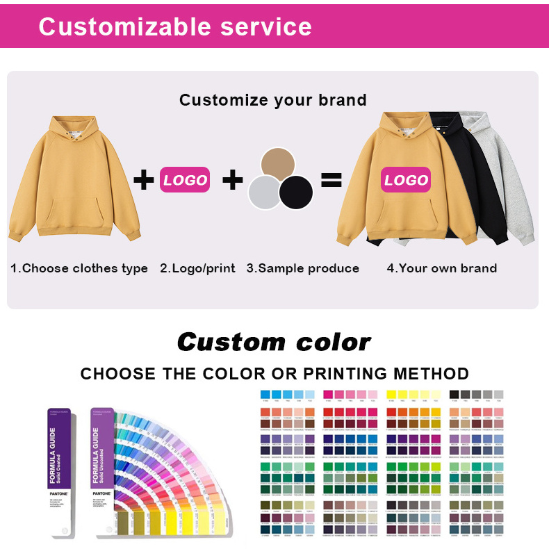 Custom 3D Puff Print Embroidery Logo 20 Pc 320 Gsm Drop Shoulder Plain Gym Hoodie 100% Cotton Manufacturers Blank Unisex Hoodies