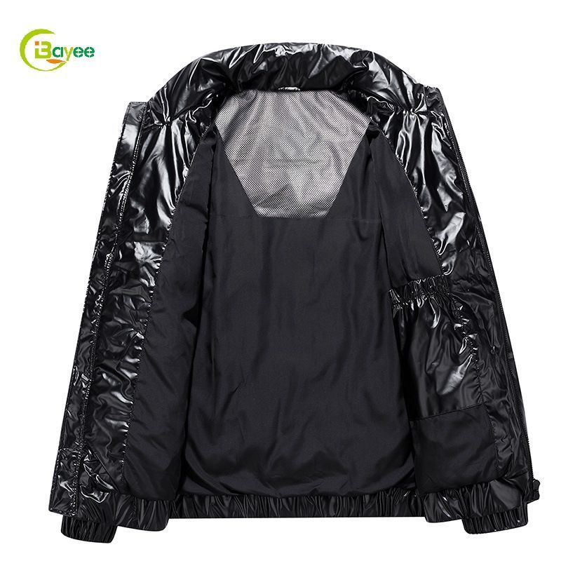 Wholesale Short Polyester Mens Jackets Puffer Bubble Coats Winter Puffer Jacket Without Hood