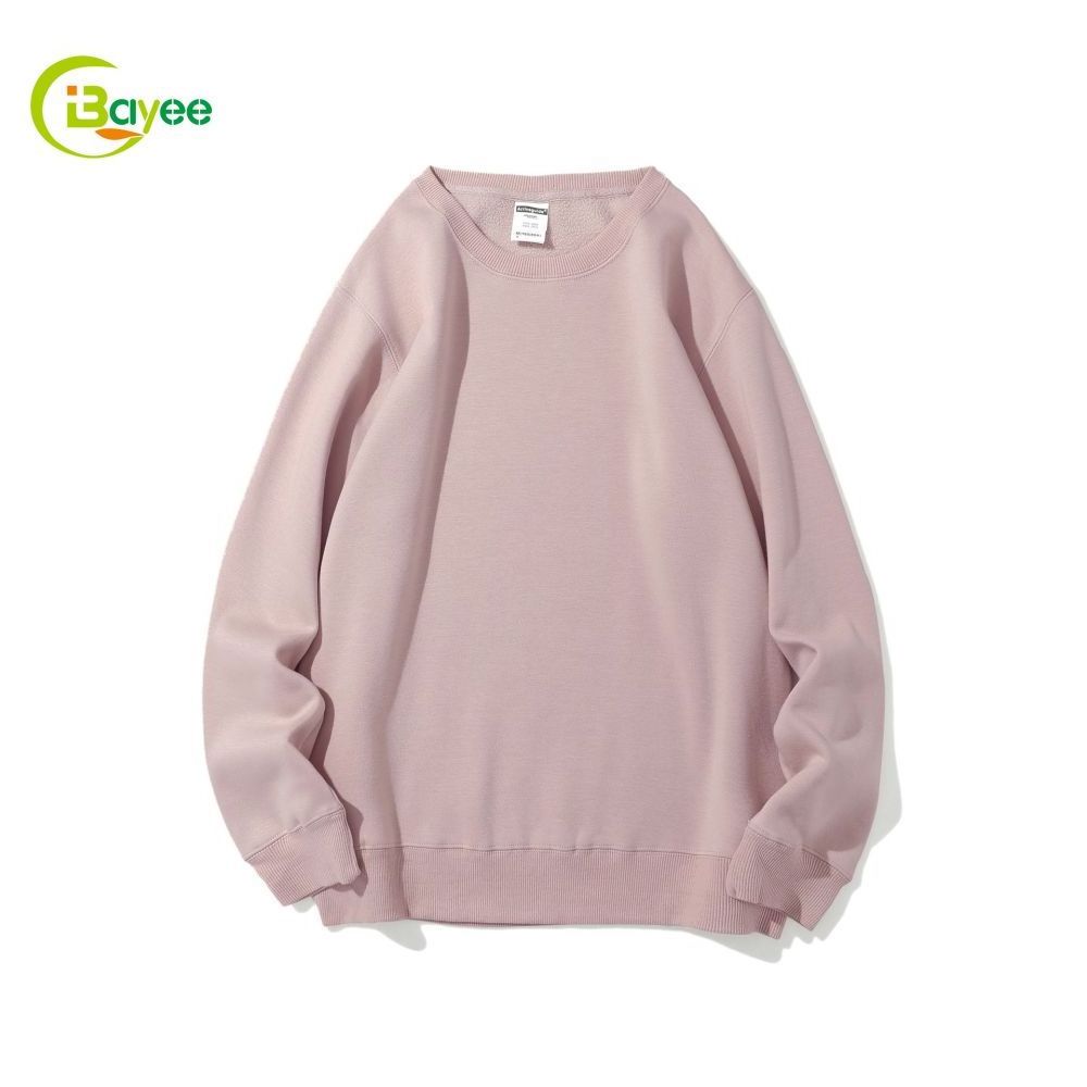 Custom Logo 100 Cotton Sweatshirt Oversized French Terry Crewneck Men Sweatshirt Wholesale