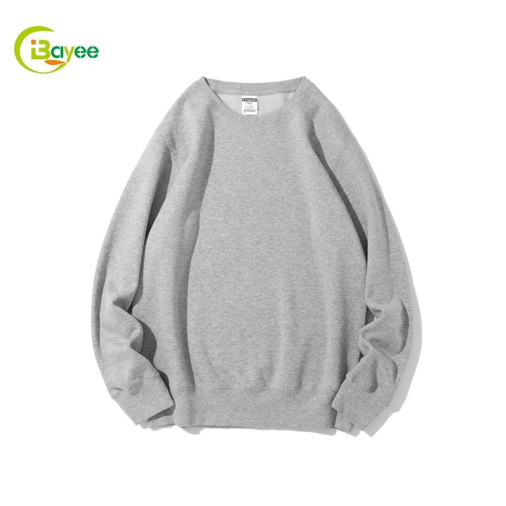 Custom Logo 100 Cotton Sweatshirt Oversized French Terry Crewneck Men Sweatshirt Wholesale