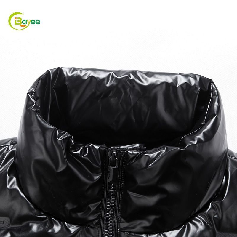 Wholesale Short Polyester Mens Jackets Puffer Bubble Coats Winter Puffer Jacket Without Hood