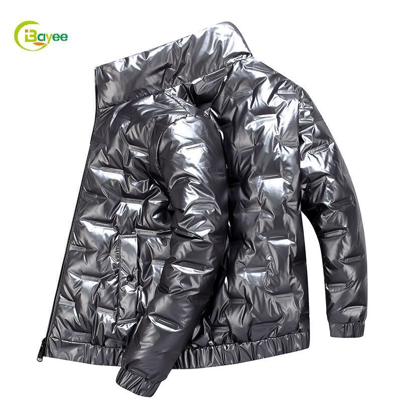 Wholesale Short Polyester Mens Jackets Puffer Bubble Coats Winter Puffer Jacket Without Hood