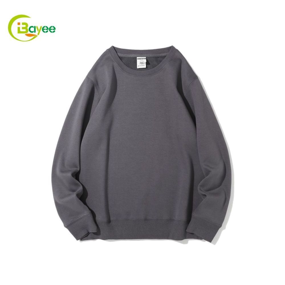 Custom Logo 100 Cotton Sweatshirt Oversized French Terry Crewneck Men Sweatshirt Wholesale